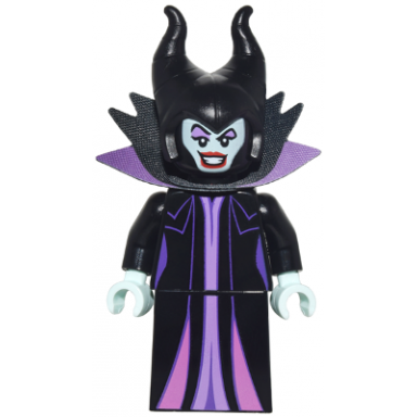 maleficent - minifigure black and medium lavender collar