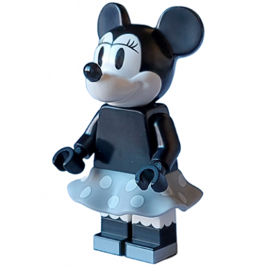 minnie mouse - vintage light bluish gray skirt