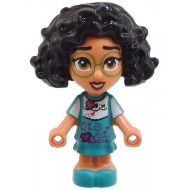 mirabel madrigal - micro doll bright green glasses open eyes