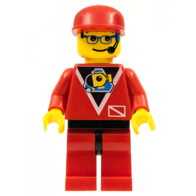 divers - control 2 red legs with black hips red cap
