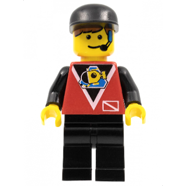 divers - control 1 black legs black cap