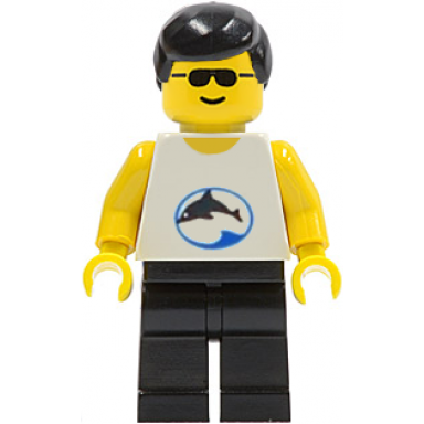 divers - dolphin shirt black hair