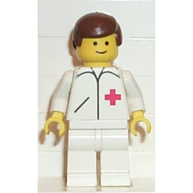 doctor - straight line white legs brown male hair