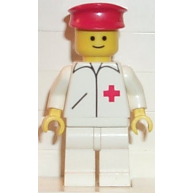 doctor - straight line white legs red hat