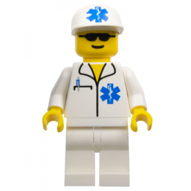 doctor - emt star of life white legs white cap