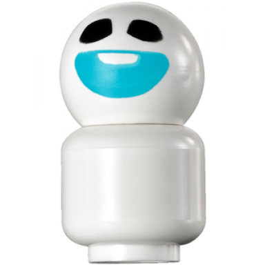 snowgie - medium azure smile minifigure head body