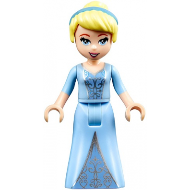 cinderella - two-colored dress and brown eyebrows