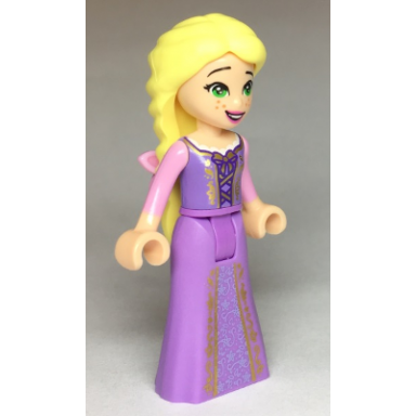 rapunzel - mini doll bright pink flower