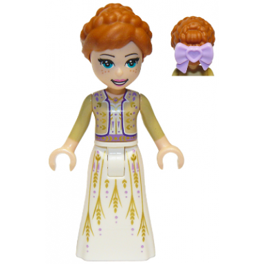 anna - white dress tan shrug bow