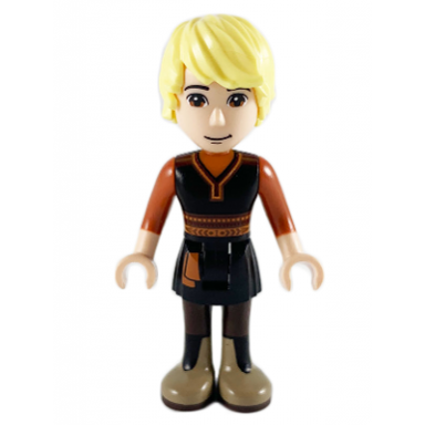 kristoff - black tunic dark orange shirt dark tan boots