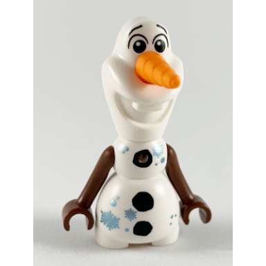 olaf - mini doll body metallic light blue snowflakes