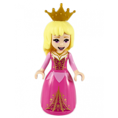 aurora - wide skirt with gold filigree pearl gold tiara