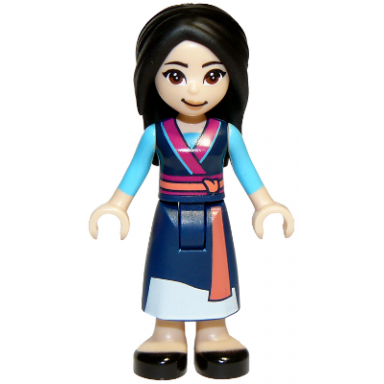 mulan - dark blue robe