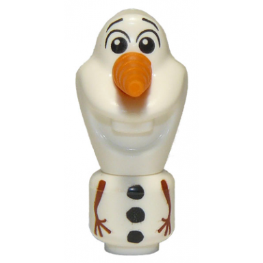 olaf - micro doll white mouth