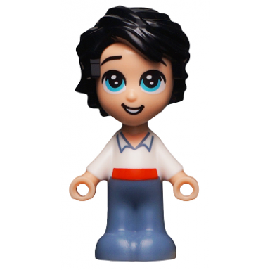 prince eric - micro doll white shirt sand blue pants