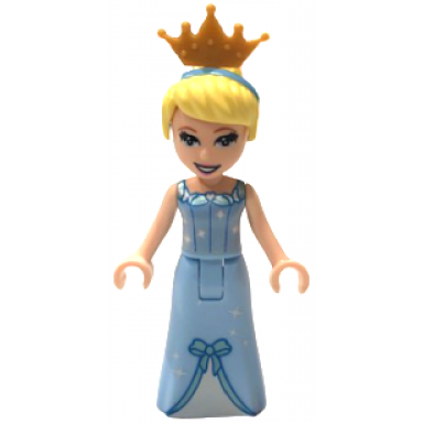 cinderella - dress with sparkles and bow pearl gold tiara