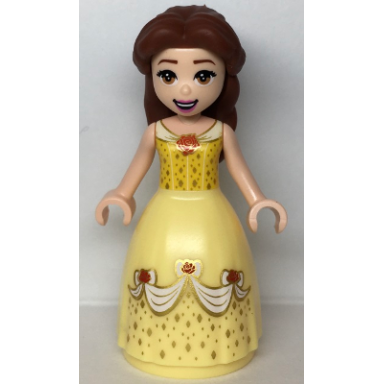 belle - dress with red roses no sleeves