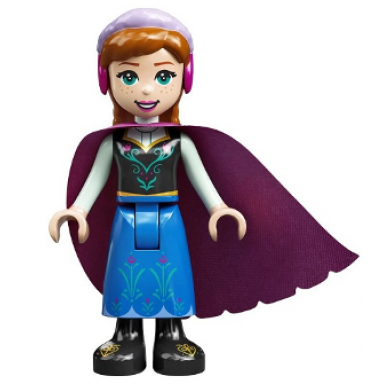 anna - blue skirt black boots and black top light aqua sleeves and windswept magenta cape
