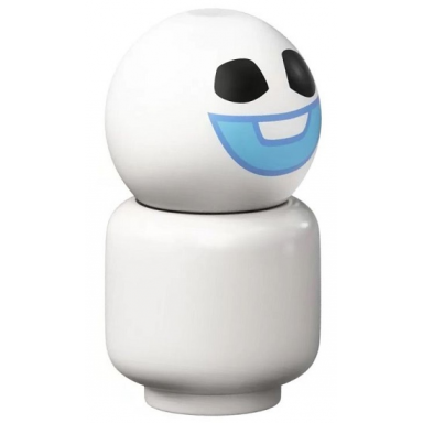 snowgie - bright light blue smile minifigure head body