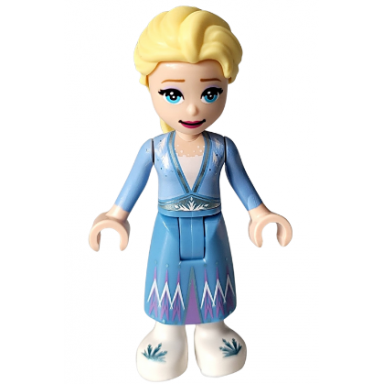 elsa - medium blue skirt white shoes closed mouth