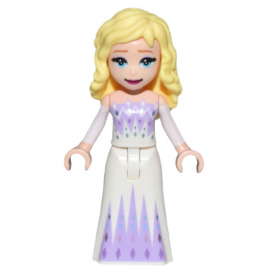 elsa - white and lavender dress