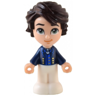 prince eric - micro doll dark blue suit jacket white pants