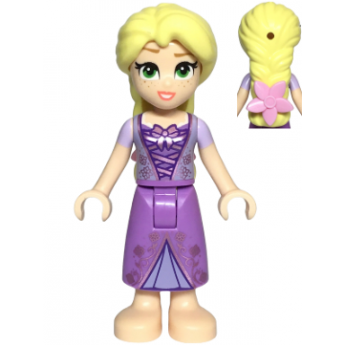 rapunzel - mini doll bright pink flower