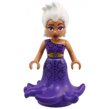 ursula medium nougat - mini doll dark purple dress
