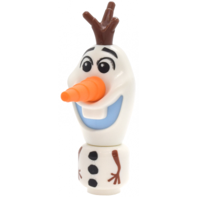 olaf - micro doll bright light blue mouth