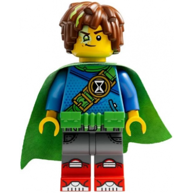 mateo - bright green utility belt and cape