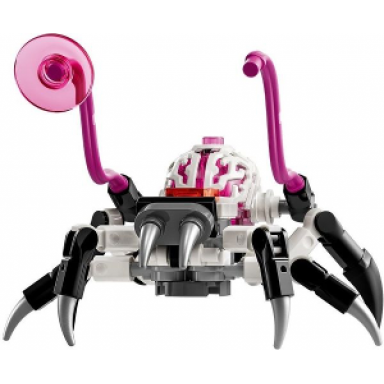 cyber brain spider - 6 legs magenta appendages