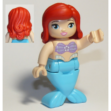 duplo figure disney princess ariel medium azure tail mermaid