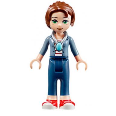emily jones - sand blue jacket dark blue trousers