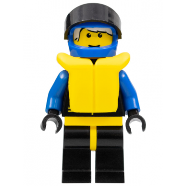extreme team - blue blue helmet plain life jacket