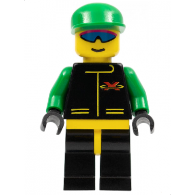 extreme team - green black legs with yellow hips green cap