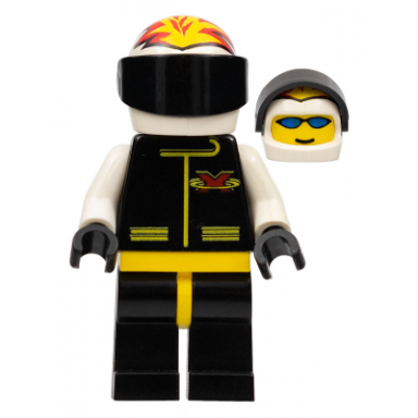 extreme team - white white flame helmet