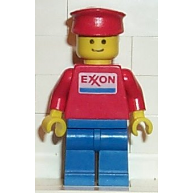 exxon - blue legs red hat