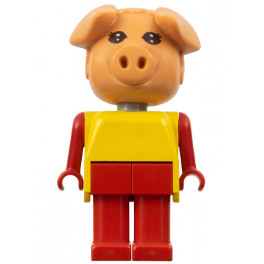 fabuland pig - patricia piglet pat red legs yellow top
