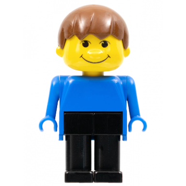 basic figure human boy blue black legs brown hair