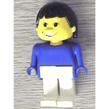 basic figure human girl blue white legs black hair