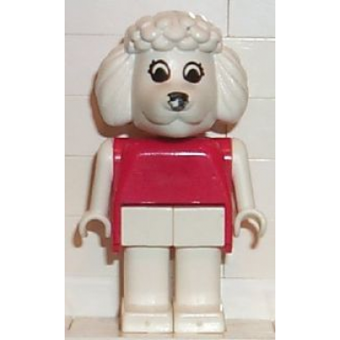 fabuland poodle - paulette poodle white eyes