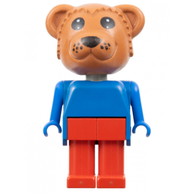 fabuland bear - bernard bear red legs blue top and arms