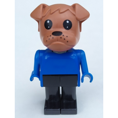 fabuland bulldog - bertie bulldog brown head