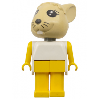 fabuland rabbit - bonnie bunny tan head yellow legs and arms white top