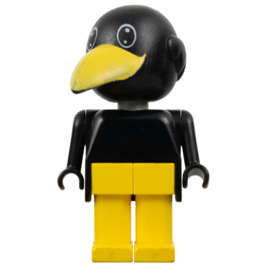 fabuland bird - charlie joe crow black head