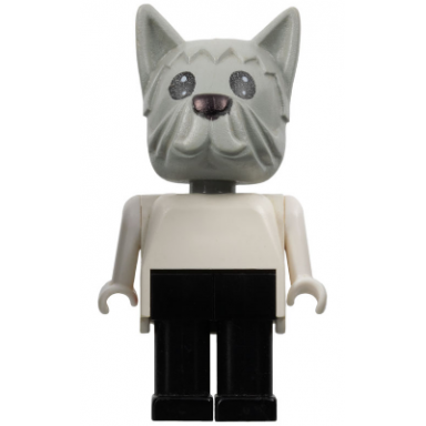 fabuland dog - doctor david dog light gray head