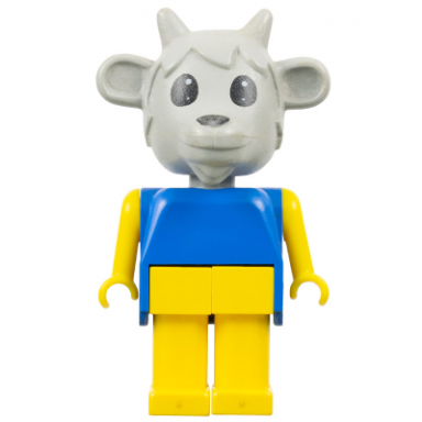 fabuland goat - billy goat light gray head