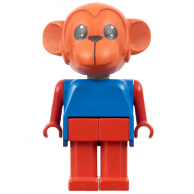 fabuland monkey - mark monkey red head legs and arms blue top