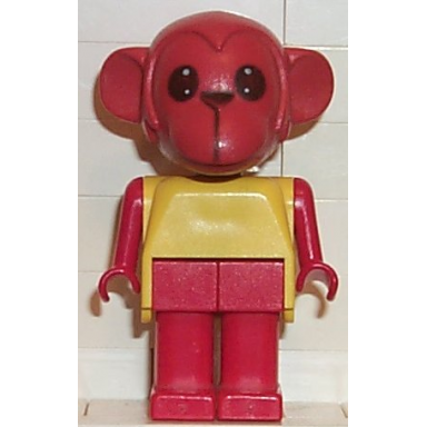 fabuland monkey- mike monkey red head legs and arms yellow top