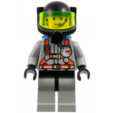 fire - city center 2 light gray legs with black hips black breathing helmet blue air tanks